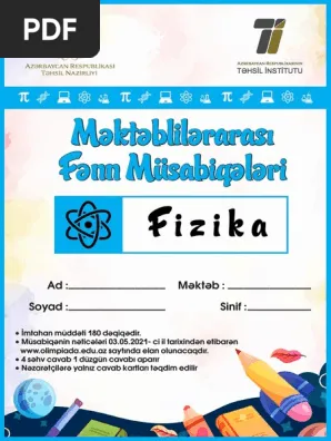 Fənn müsabiqələri - Final Mərhələ. Fizika. 2020-2021